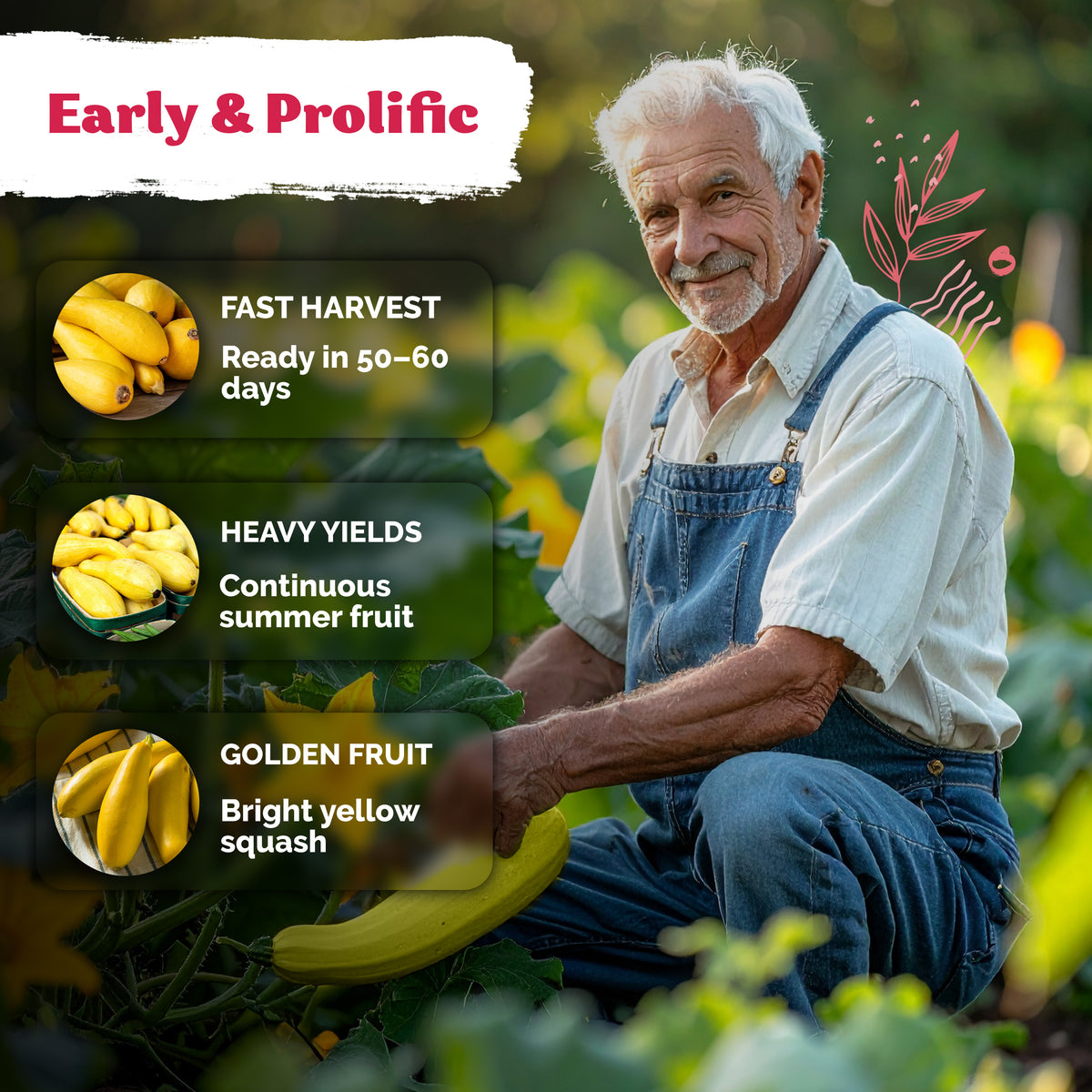 Straightneck Summer Squash Seeds – kviterseeds.com – photo 4