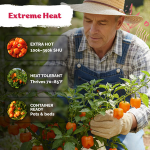 Orange Habanero Hot Pepper Seeds – kviterseeds.com – photo 5