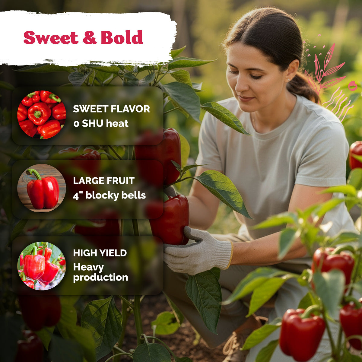 Big Red Sweet Pepper Seeds