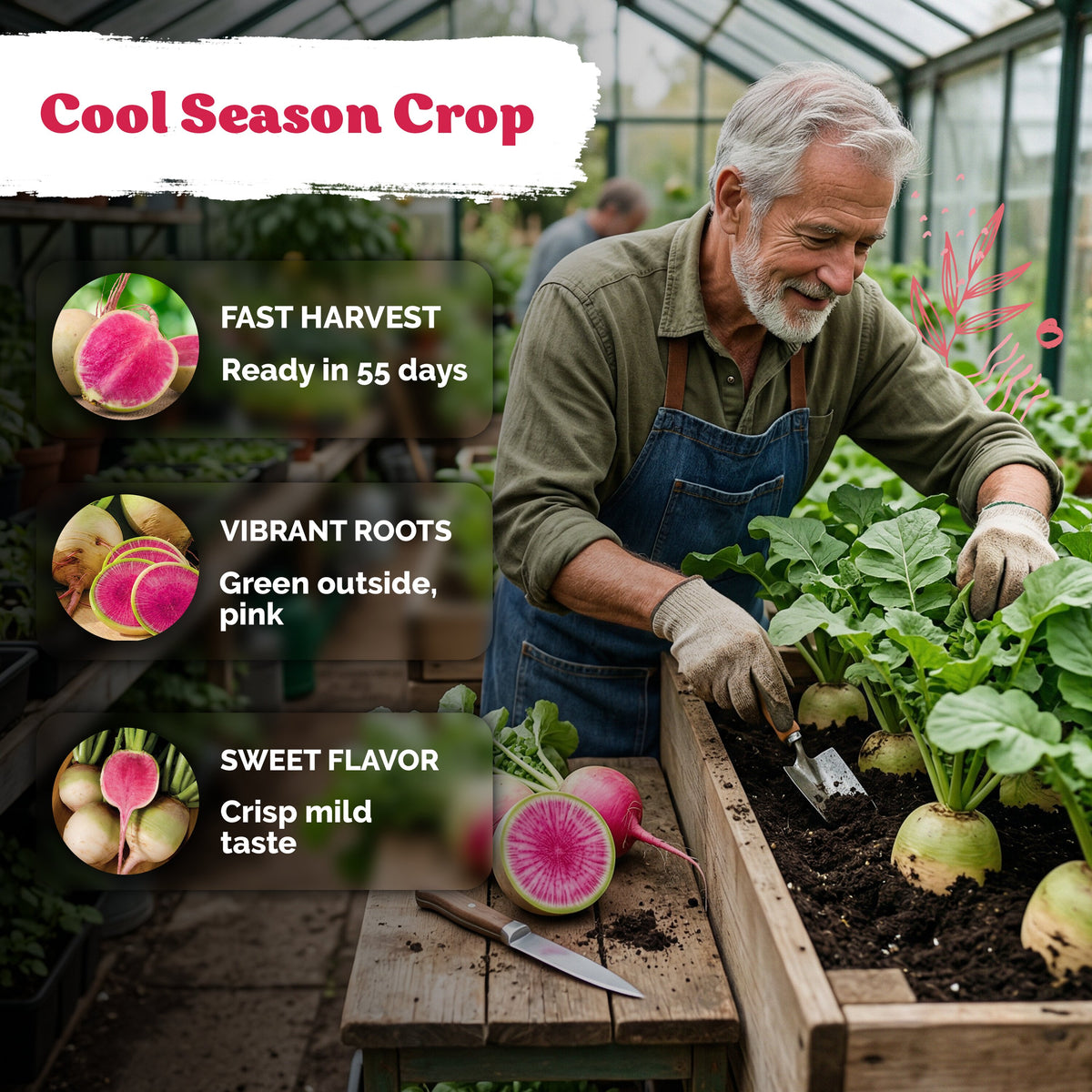 Watermelon Radish Seeds