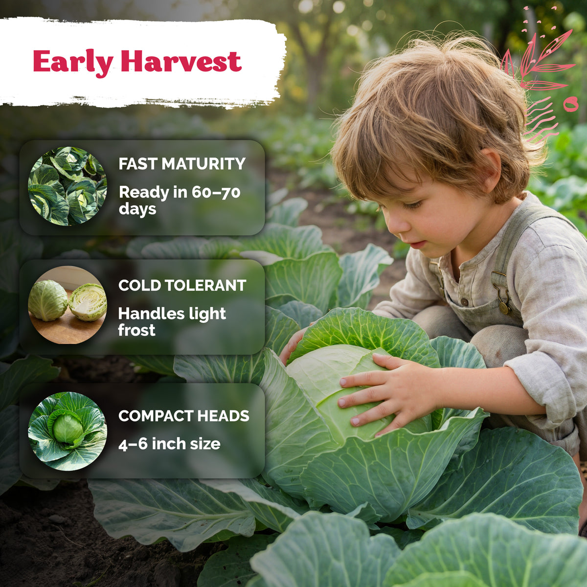 Early Round Dutch Cabbage Seeds