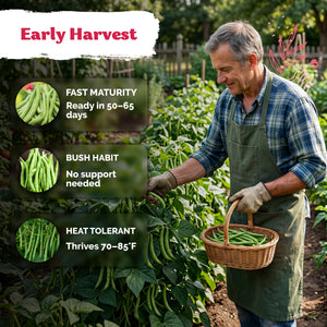 Contender Bush Bean Seeds – kviterseeds.com – photo 4