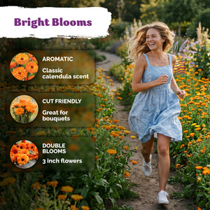 Ball's Orange Calendula Seeds – kviterseeds.com – photo 4