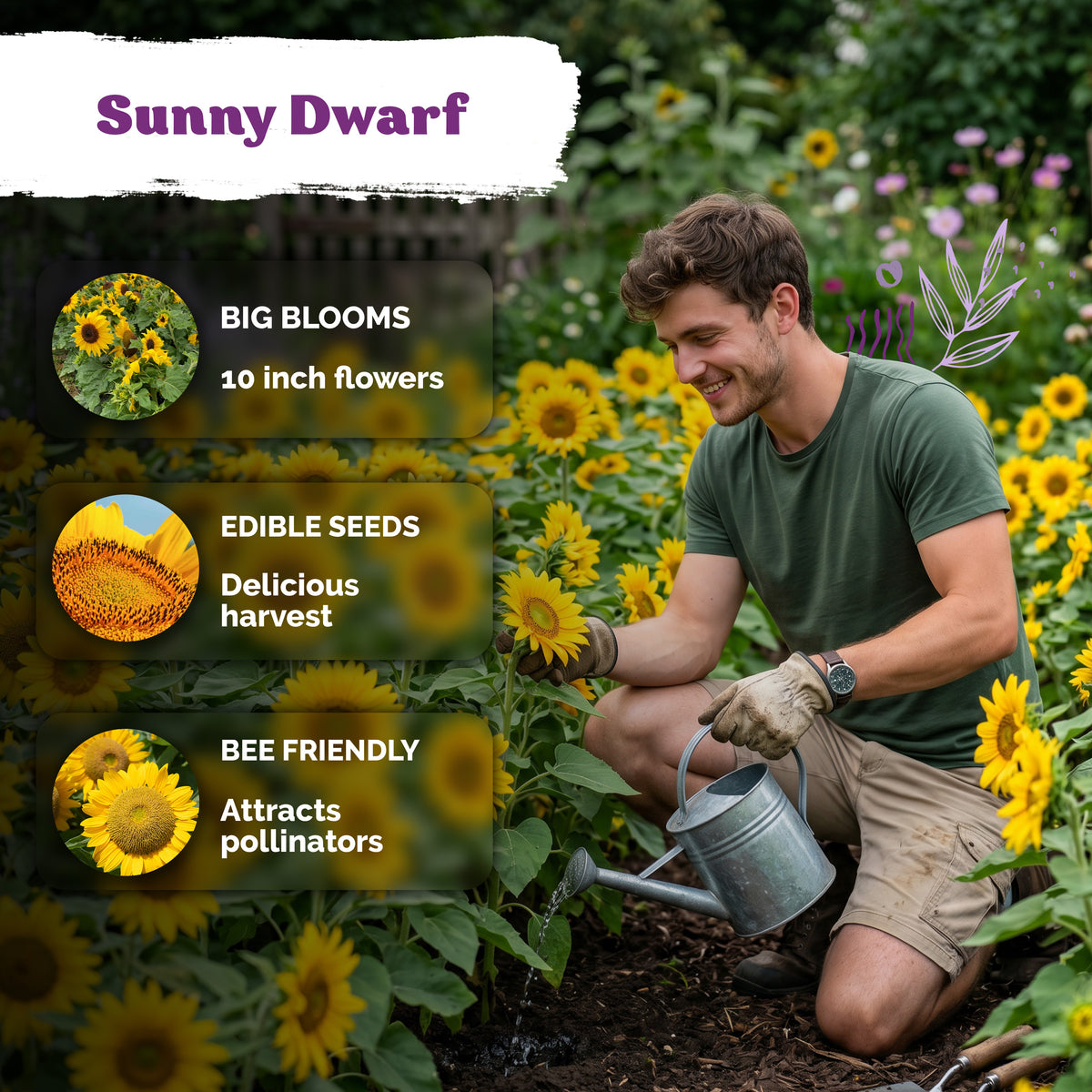 Dwarf Sunspot Sunflower Seeds