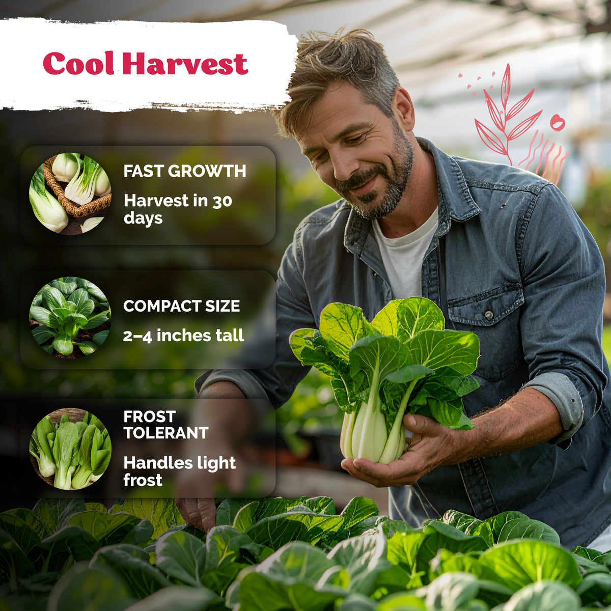 Dwarf Pak Choi Seeds – kviterseeds.com – photo 4