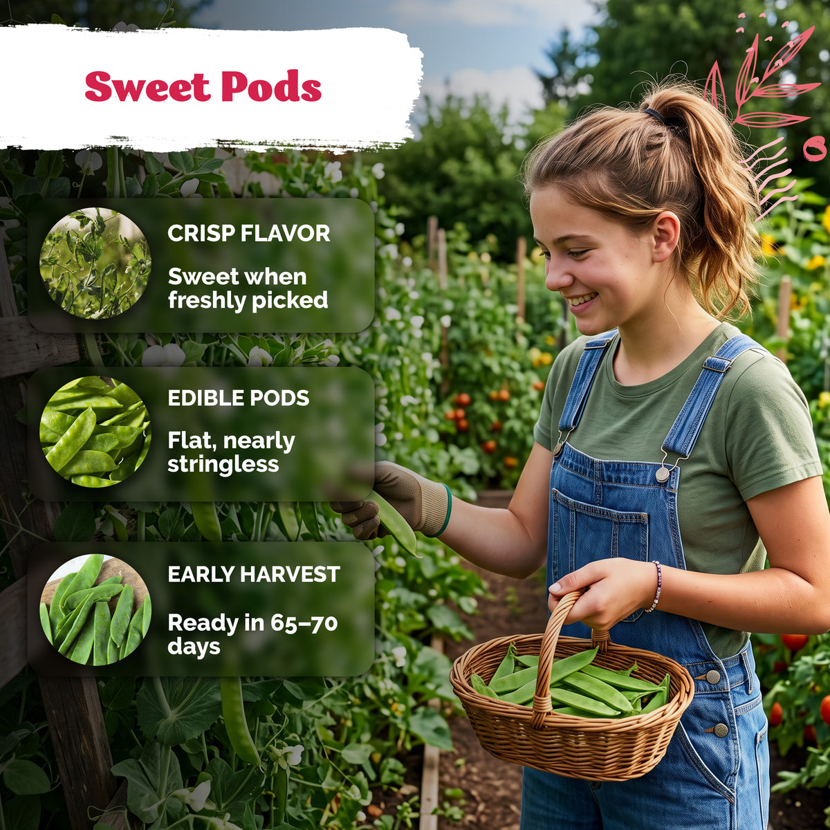 Oregon Sugar Pod II Snow Pea Seeds