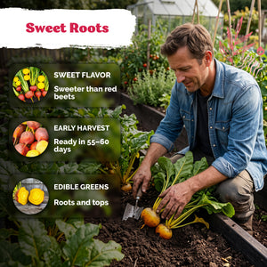 Golden Detroit Beet Seeds – kviterseeds.com – photo 4