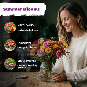 Double Moss Rose Purslane Seeds – kviterseeds.com – photo 4
