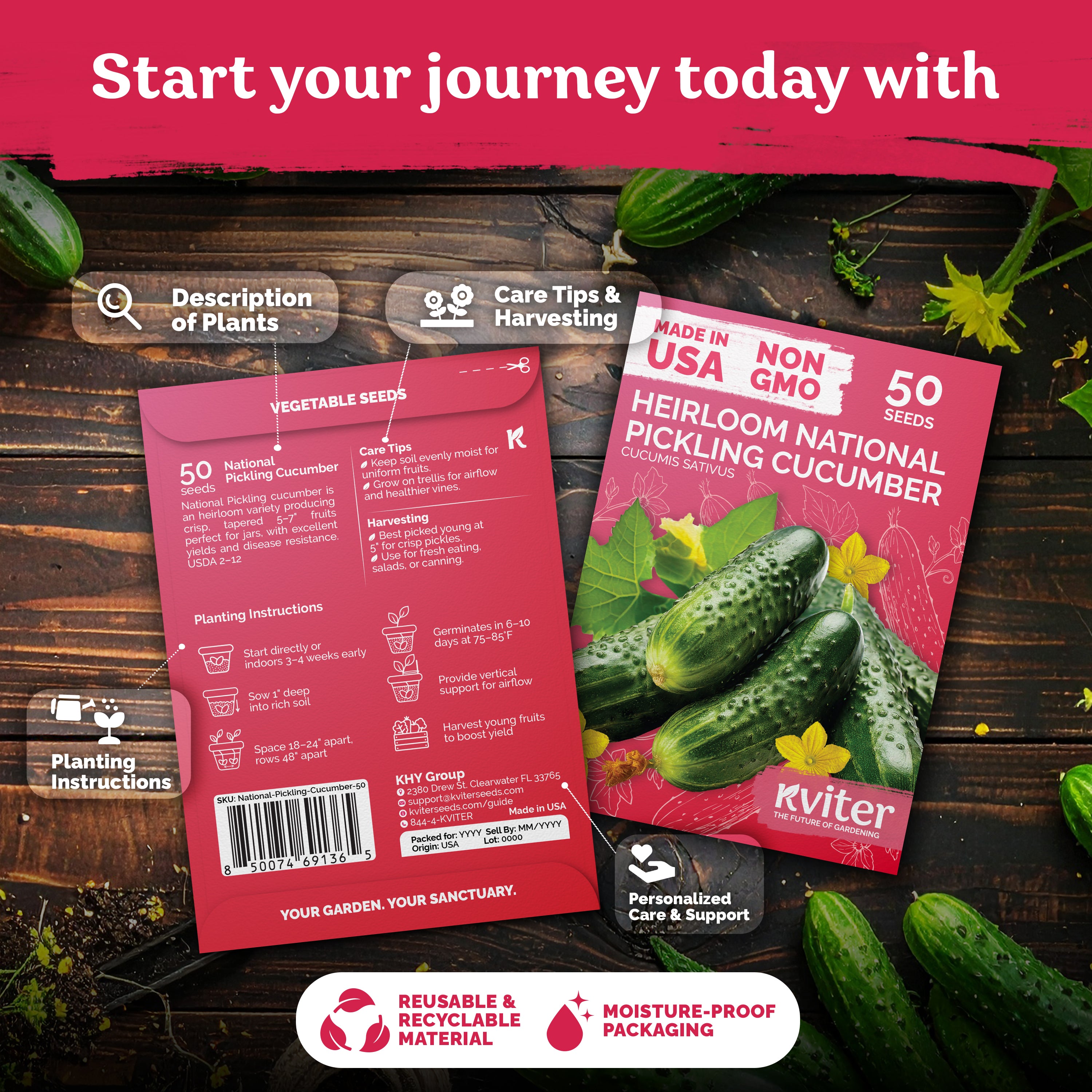 National Pickling Cucumber Seeds – kviterseeds.com – photo 2