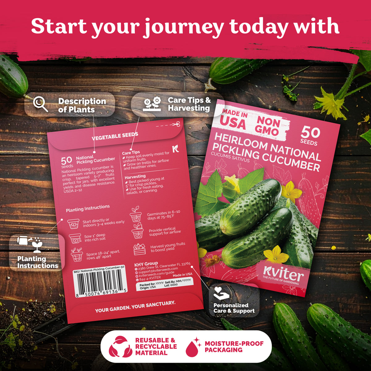 National Pickling Cucumber Seeds – kviterseeds.com – photo 2