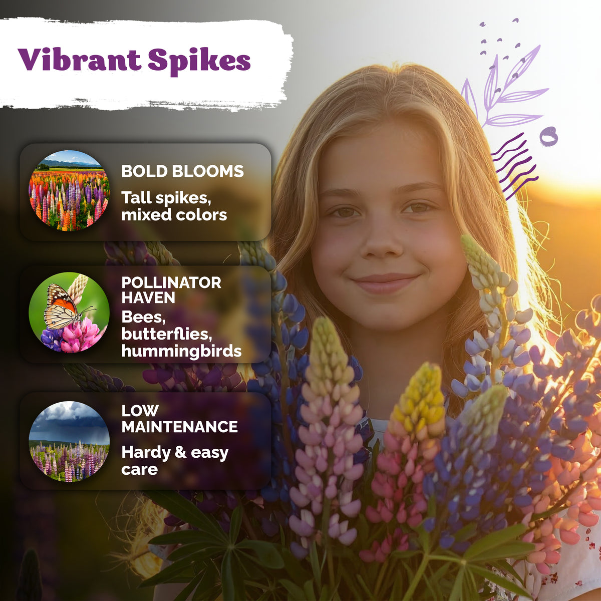 Mix Russell Lupine Seeds – kviterseeds.com – photo 4