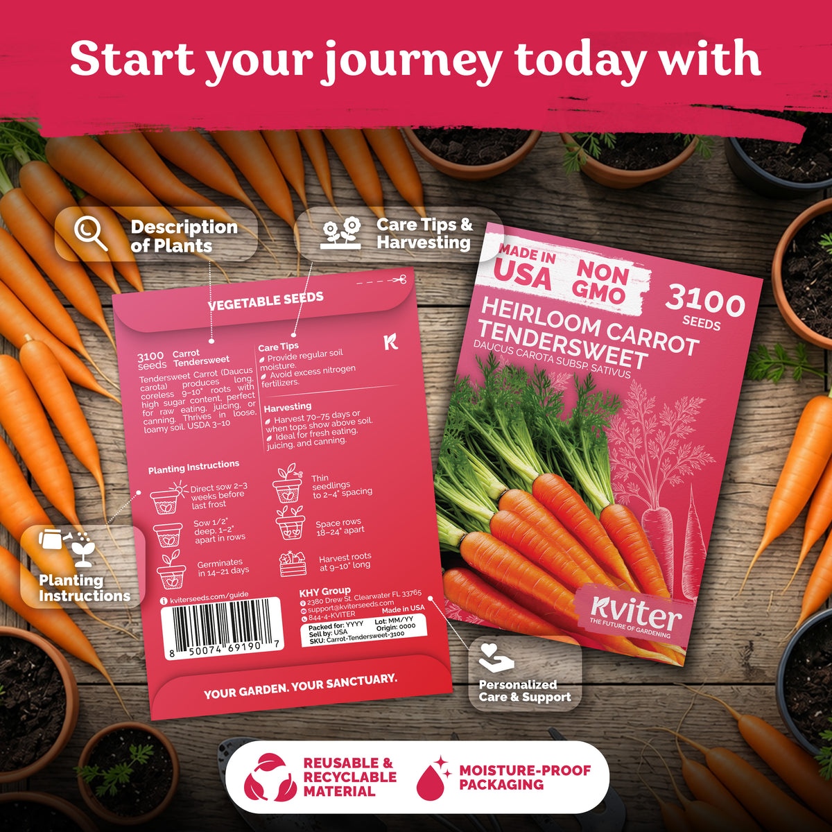 Tendersweet Carrot Seeds