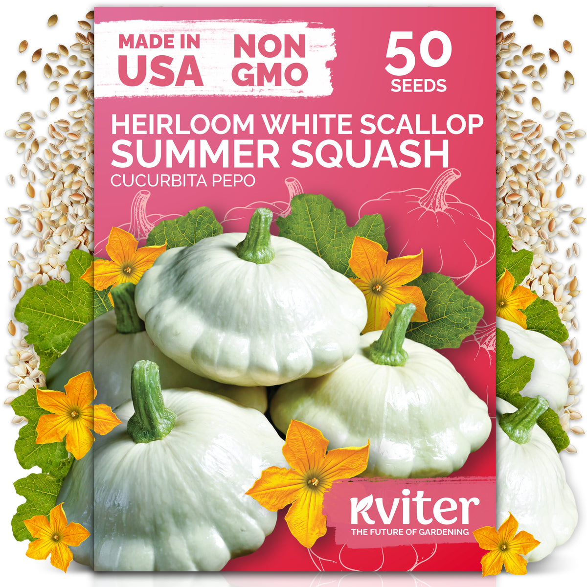 White Patty Pan Seeds