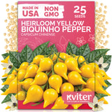 Yellow Biquinho Pepper Seeds – kviterseeds.com