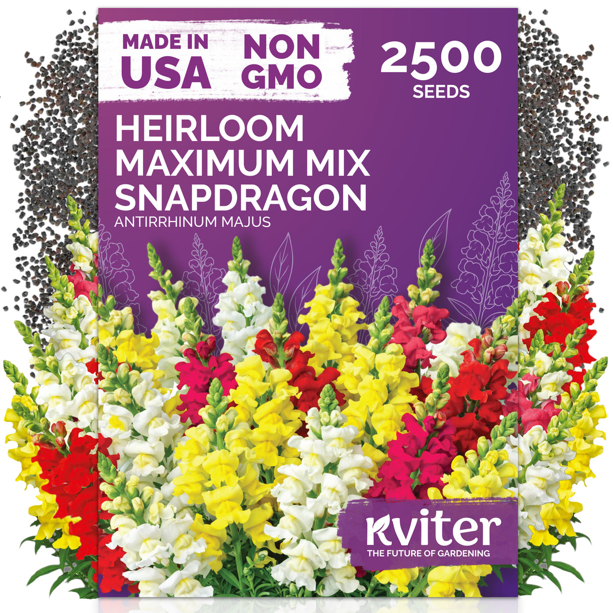 Maximum Mix Snapdragon Seeds – kviterseeds.com