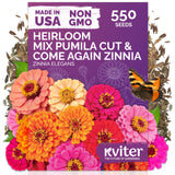 Mix Cut & Come Again Zinnia Seeds – kviterseeds.com