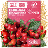 Red Biquinho Sweety Drop Pepper Seeds – kviterseeds.com
