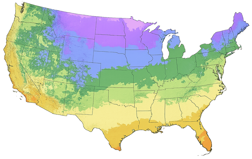 USDA Zone Map – kviterseeds.com