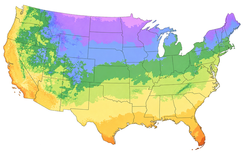USDA Zone Map – kviterseeds.com
